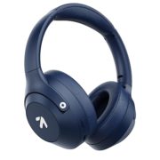 GOBOULT Flex On Ear Bluetooth Headphones with 80H Playtime, 40mm Bass Drivers, Zen™ ENC Mic, Type-C Fast Charging, Bluetooth 5.4, AUX Option, 60ms Low Latency, IPX5, Wireless Headphone (Navy Blue)